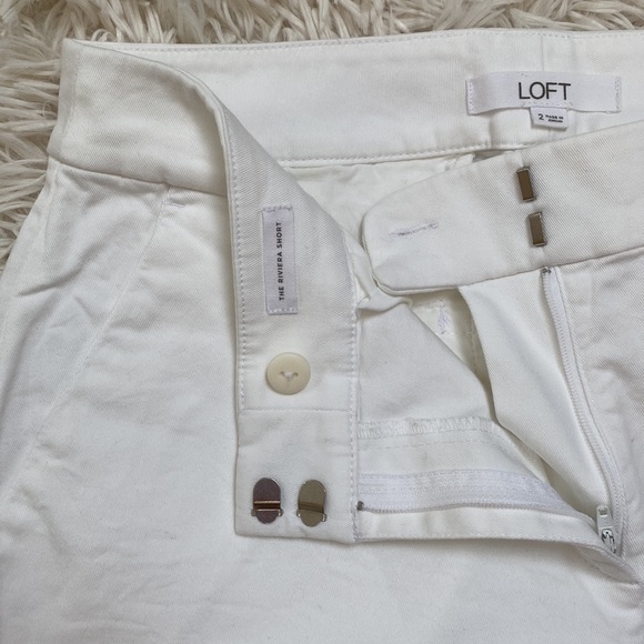 🎉HP🎉 Loft Scalloped Hem Riviera Shorts 💗 White - Picture 8 of 11